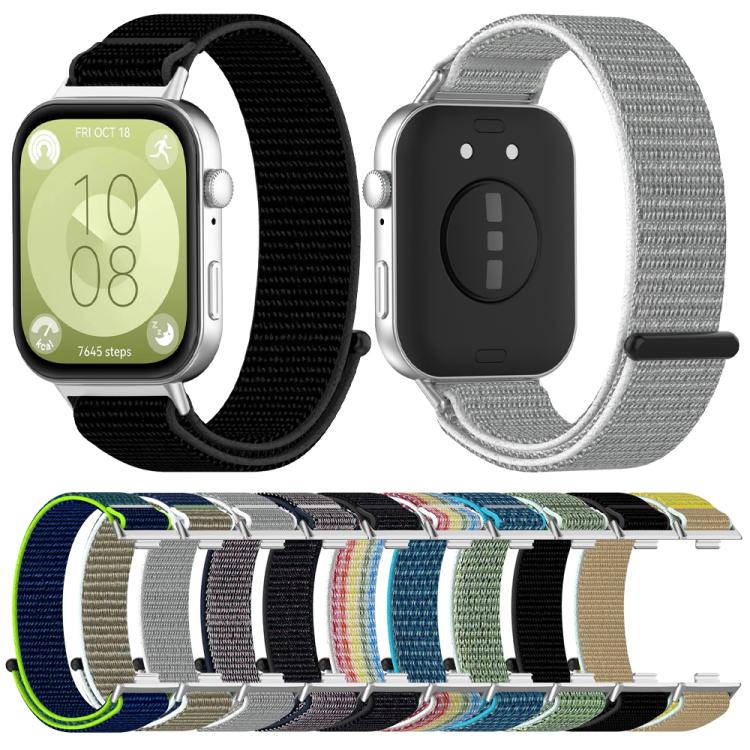 Nylon Loop Hook and Loop Fastener Watch Band, For Huawei Watch Fit3