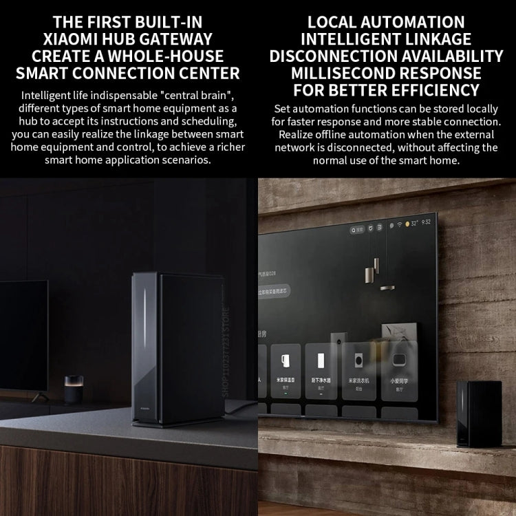 Xiaomi BE6500 Pro WiFi7 デュアルバンド 8チャネル独立信号増幅器 1GBメモリールーター、USプラグ