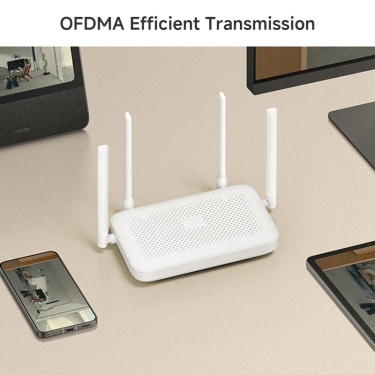 Xiaomi AX1500 4チャンネル独立信号増幅器 WiFi 6 デュアルバンドルーター、USプラグ、AX1500