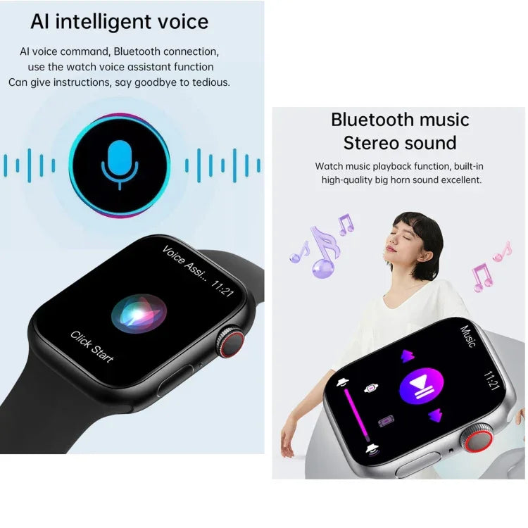 WS11 MAX 2.2インチフィットネススポーツスマートウォッチ Bluetooth通話／睡眠／血中酸素／心拍数／血圧健康モニター対応