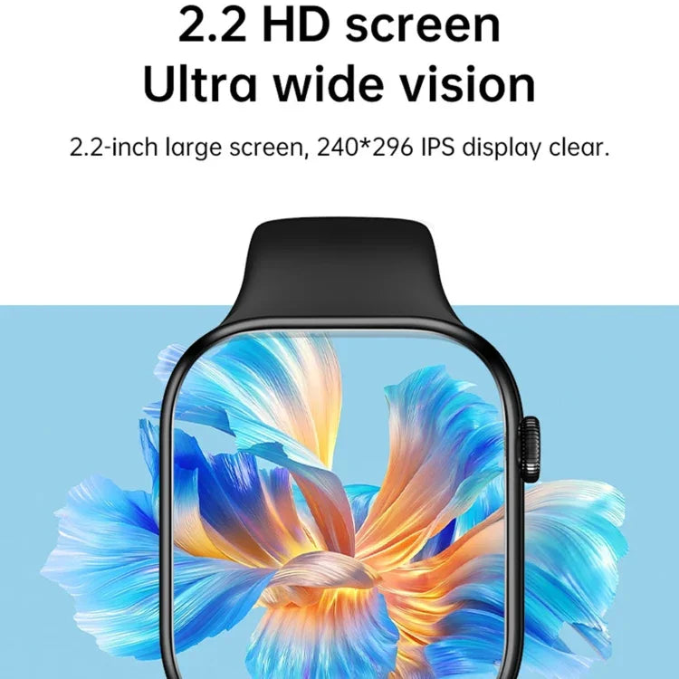 WS11 MAX 2.2インチフィットネススポーツスマートウォッチ Bluetooth通話／睡眠／血中酸素／心拍数／血圧健康モニター対応