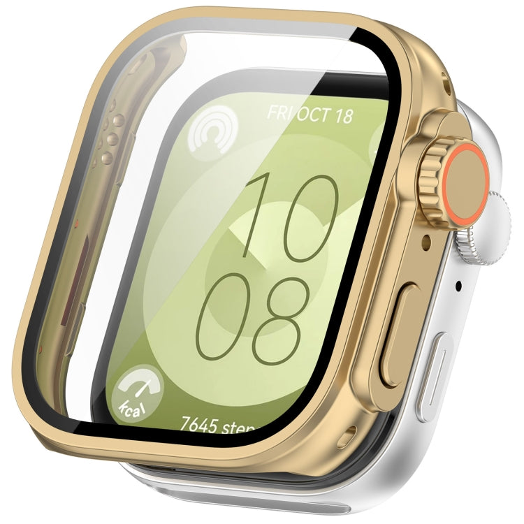 PC + Tempered Glass Film Full Coverage Watch Protective Case, For Huawei Watch Fit3