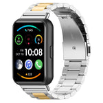 Three Bead Stainless Steel Metal Watch Band, For Huawei Watch Fit 5 / Fit 5 Pro / Fit 4 / Fit 3