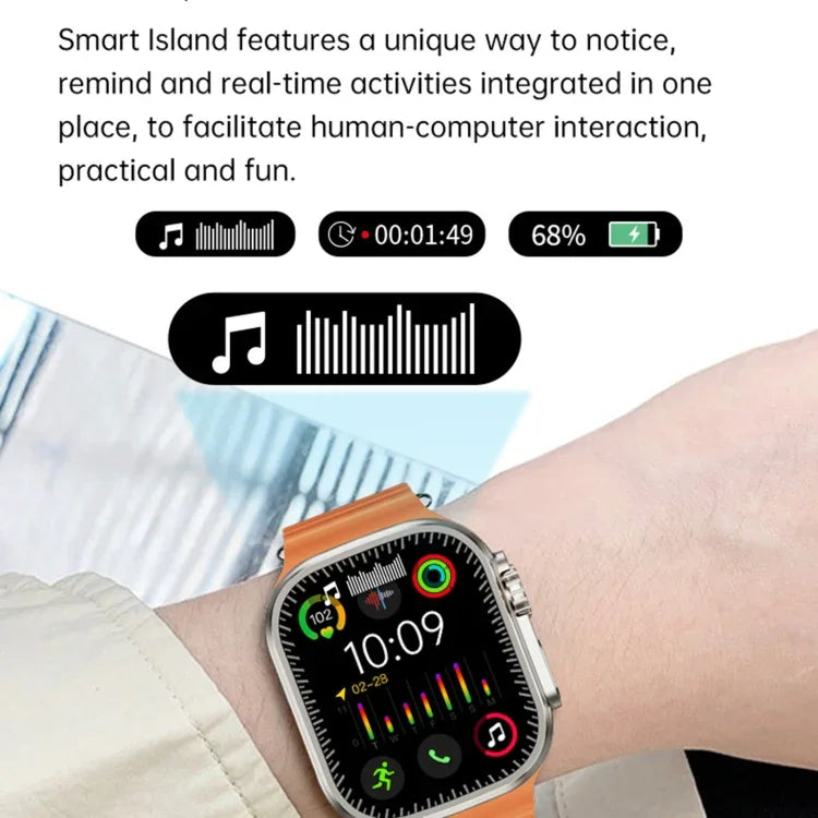 WS12 ULTRA 2 2.2インチスポーツスマートウォッチ 決済コード／Bluetooth通話／睡眠／血中酸素／心拍数／血圧健康モニター対応