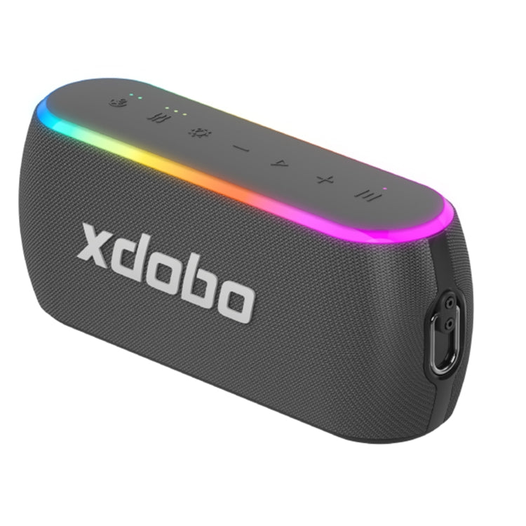 Xdobo X8 III BT5.3 IPX7ワイヤレススピーカーRGBライト付き、Bluetooth/TFカード/USB/AUX対応、X8 III