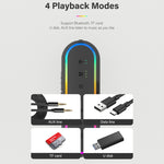 Xdobo X8 III BT5.3 IPX7ワイヤレススピーカーRGBライト付き、Bluetooth/TFカード/USB/AUX対応、X8 III