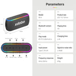 Xdobo X8 III BT5.3 IPX7ワイヤレススピーカーRGBライト付き、Bluetooth/TFカード/USB/AUX対応、X8 III