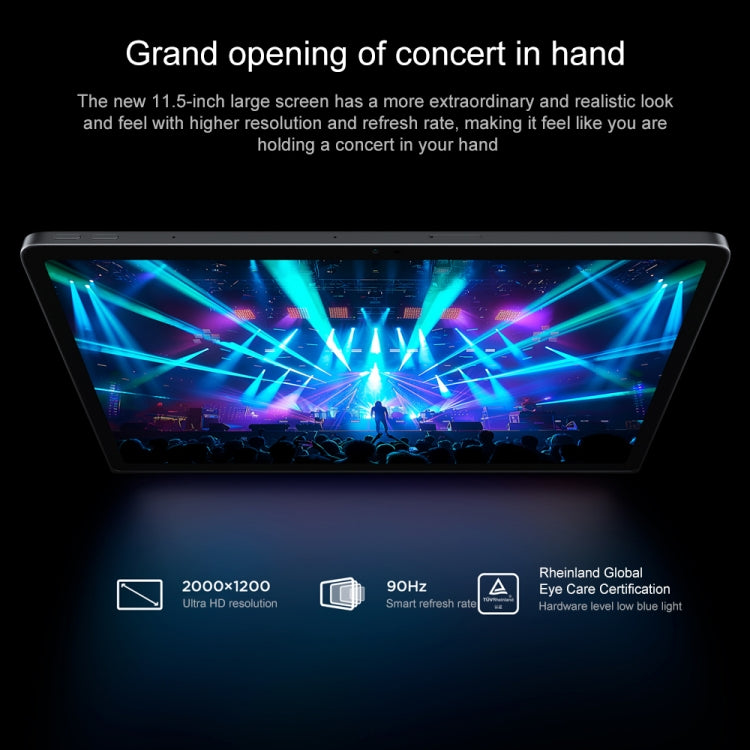 Lenovo Xiaoxin Pad Studio 11.5インチ WiFi タブレット、ZUI 16 MediaTek Helio G99 オクタコア、顔認証対応、8GB+128GB、8GB+256GB