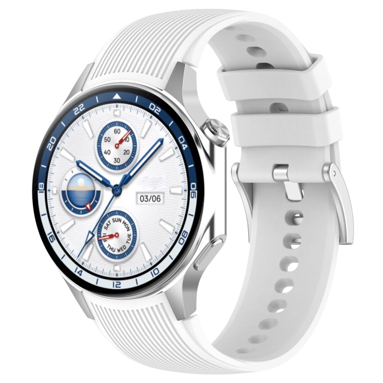 Vertical Texture Silicone Watch Band, For OPPO Watch X2
