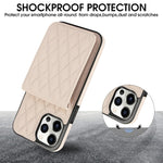 YM015 クロスボディ ロンビック カードバッグ RFID対応スマホケース、iPhone 14 Pro Max 用、iPhone 13 Pro Max 用、iPhone 13 Pro 用、iPhone 13 用、iPhone 12 / 12 Pro 用、iPhone 12 Pro Max 用、iPhone 11 Pro Max 用、iPhone 11 用