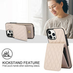 YM015 クロスボディ ロンビック カードバッグ RFID対応スマホケース、iPhone 14 Pro Max 用、iPhone 13 Pro Max 用、iPhone 13 Pro 用、iPhone 13 用、iPhone 12 / 12 Pro 用、iPhone 12 Pro Max 用、iPhone 11 Pro Max 用、iPhone 11 用
