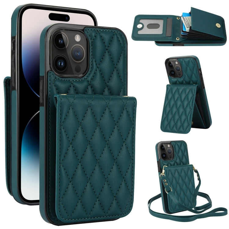 YM015 クロスボディ ロンビック カードバッグ RFID対応スマホケース、iPhone 14 Pro Max 用、iPhone 13 Pro Max 用、iPhone 13 Pro 用、iPhone 13 用、iPhone 12 / 12 Pro 用、iPhone 12 Pro Max 用、iPhone 11 Pro Max 用、iPhone 11 用