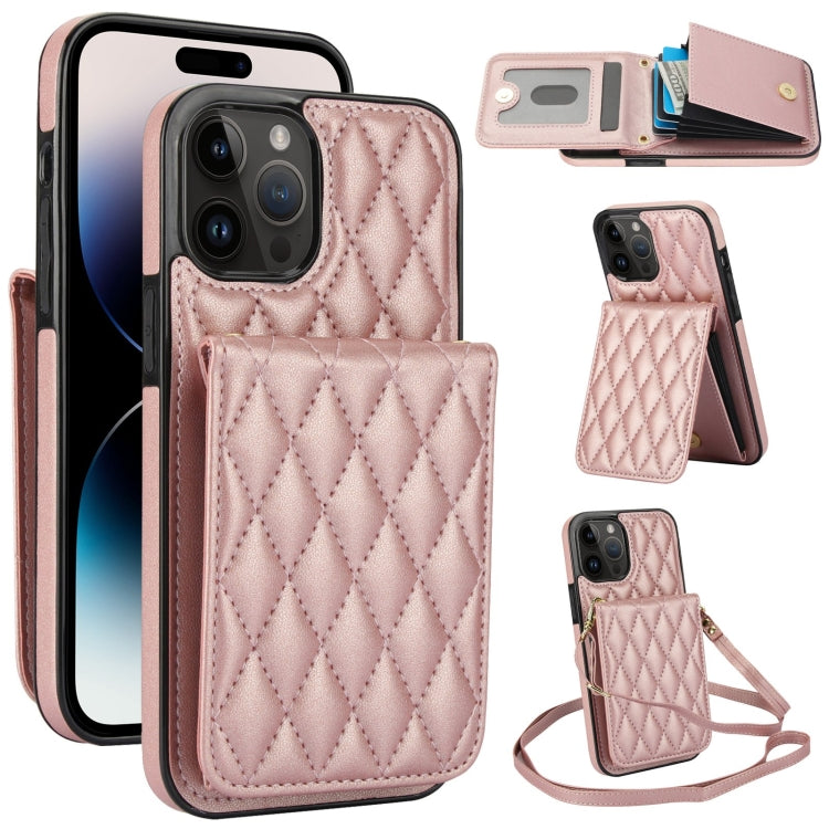 YM015 クロスボディ ロンビック カードバッグ RFID対応スマホケース、iPhone 14 Pro Max 用、iPhone 13 Pro Max 用、iPhone 13 Pro 用、iPhone 13 用、iPhone 12 / 12 Pro 用、iPhone 12 Pro Max 用、iPhone 11 Pro Max 用、iPhone 11 用