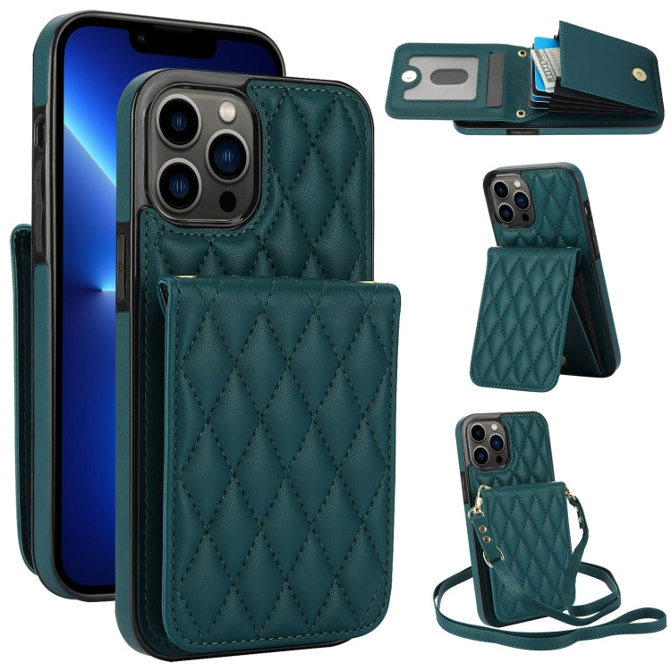 YM015 クロスボディ ロンビック カードバッグ RFID対応スマホケース、iPhone 14 Pro Max 用、iPhone 13 Pro Max 用、iPhone 13 Pro 用、iPhone 13 用、iPhone 12 / 12 Pro 用、iPhone 12 Pro Max 用、iPhone 11 Pro Max 用、iPhone 11 用