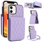 YM015 クロスボディ ロンビック カードバッグ RFID対応スマホケース、iPhone 14 Pro Max 用、iPhone 13 Pro Max 用、iPhone 13 Pro 用、iPhone 13 用、iPhone 12 / 12 Pro 用、iPhone 12 Pro Max 用、iPhone 11 Pro Max 用、iPhone 11 用