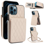 YM015 クロスボディ ロンビック カードバッグ RFID対応スマホケース、iPhone 14 Pro Max 用、iPhone 13 Pro Max 用、iPhone 13 Pro 用、iPhone 13 用、iPhone 12 / 12 Pro 用、iPhone 12 Pro Max 用、iPhone 11 Pro Max 用、iPhone 11 用