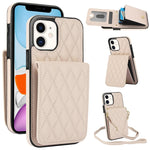 YM015 クロスボディ ロンビック カードバッグ RFID対応スマホケース、iPhone 14 Pro Max 用、iPhone 13 Pro Max 用、iPhone 13 Pro 用、iPhone 13 用、iPhone 12 / 12 Pro 用、iPhone 12 Pro Max 用、iPhone 11 Pro Max 用、iPhone 11 用