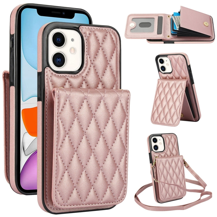 YM015 クロスボディ ロンビック カードバッグ RFID対応スマホケース、iPhone 14 Pro Max 用、iPhone 13 Pro Max 用、iPhone 13 Pro 用、iPhone 13 用、iPhone 12 / 12 Pro 用、iPhone 12 Pro Max 用、iPhone 11 Pro Max 用、iPhone 11 用