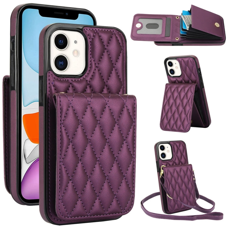 YM015 クロスボディ ロンビック カードバッグ RFID対応スマホケース、iPhone 14 Pro Max 用、iPhone 13 Pro Max 用、iPhone 13 Pro 用、iPhone 13 用、iPhone 12 / 12 Pro 用、iPhone 12 Pro Max 用、iPhone 11 Pro Max 用、iPhone 11 用