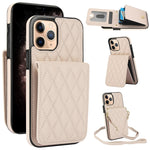 YM015 クロスボディ ロンビック カードバッグ RFID対応スマホケース、iPhone 14 Pro Max 用、iPhone 13 Pro Max 用、iPhone 13 Pro 用、iPhone 13 用、iPhone 12 / 12 Pro 用、iPhone 12 Pro Max 用、iPhone 11 Pro Max 用、iPhone 11 用