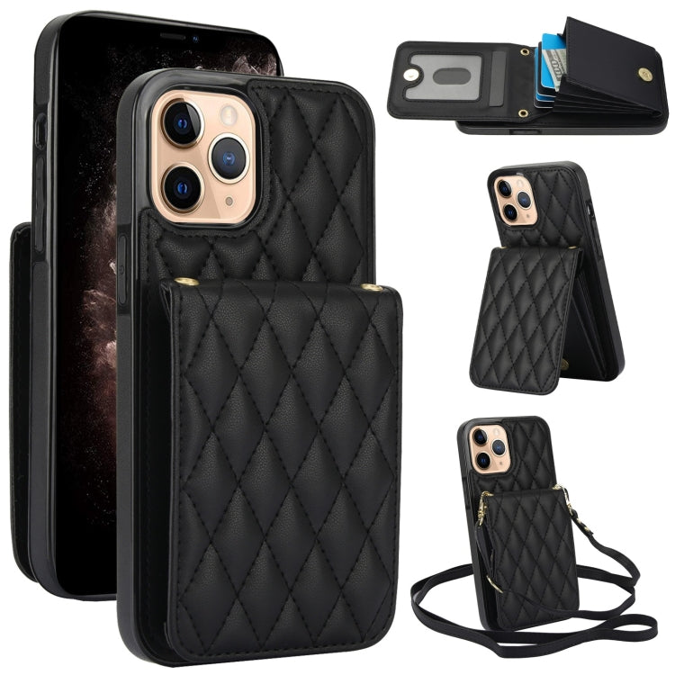 YM015 クロスボディ ロンビック カードバッグ RFID対応スマホケース、iPhone 14 Pro Max 用、iPhone 13 Pro Max 用、iPhone 13 Pro 用、iPhone 13 用、iPhone 12 / 12 Pro 用、iPhone 12 Pro Max 用、iPhone 11 Pro Max 用、iPhone 11 用