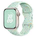 ホールスタイル バタフライバックル 迷彩シリコンウォッチバンド、Apple Watch Series 10 46mm 用、Apple Watch Series 10 42mm 用、Apple Watch SE 2023 44mm 用、Apple Watch SE 2023 40mm 用