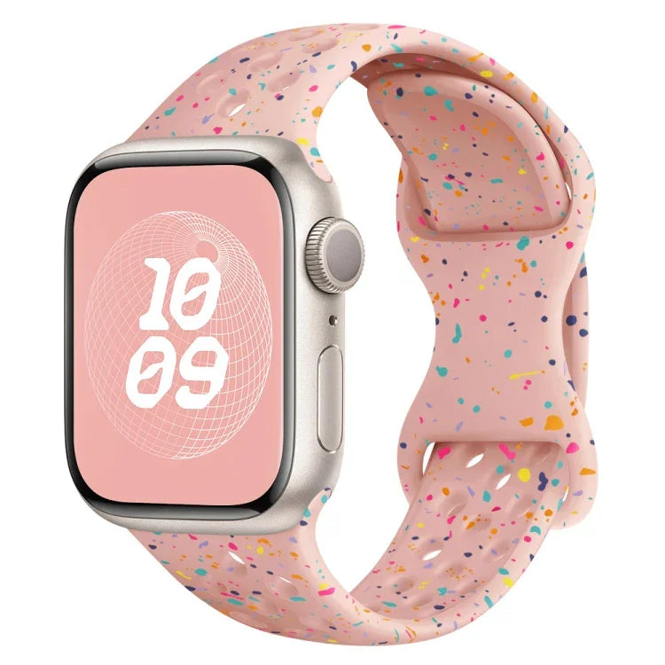 ホールスタイル バタフライバックル 迷彩シリコンウォッチバンド、Apple Watch Series 2 42mm 用、Apple Watch Series 2 38mm 用、Apple Watch 42mm 用、Apple Watch 38mm 用