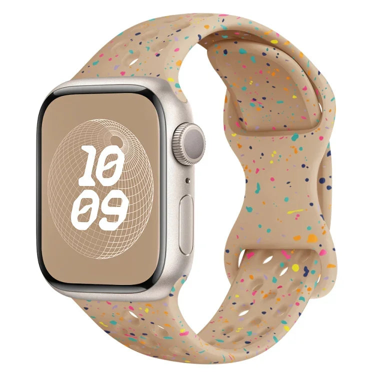 ホールスタイル バタフライバックル 迷彩シリコンウォッチバンド、Apple Watch Series 2 42mm 用、Apple Watch Series 2 38mm 用、Apple Watch 42mm 用、Apple Watch 38mm 用