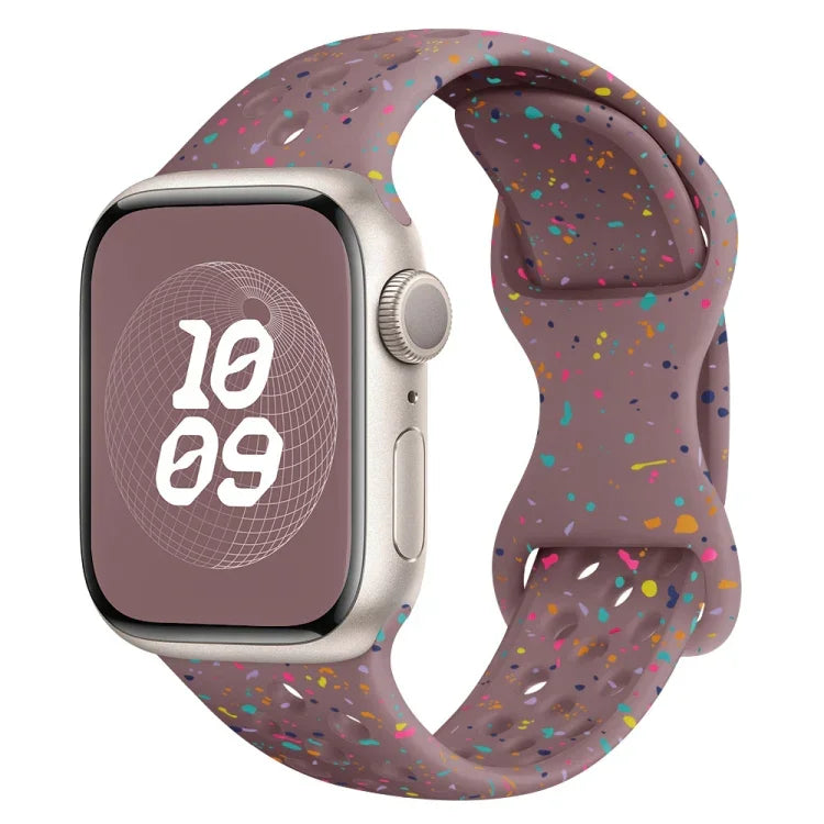 ホールスタイル バタフライバックル 迷彩シリコンウォッチバンド、Apple Watch Series 2 42mm 用、Apple Watch Series 2 38mm 用、Apple Watch 42mm 用、Apple Watch 38mm 用