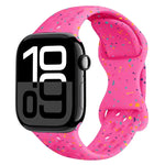 ホールスタイル バタフライバックル 迷彩シリコンウォッチバンド、Apple Watch Series 10 46mm 用、Apple Watch Series 10 42mm 用、Apple Watch SE 2023 44mm 用、Apple Watch SE 2023 40mm 用