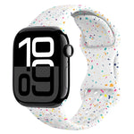 ホールスタイル バタフライバックル 迷彩シリコンウォッチバンド、Apple Watch Series 10 46mm 用、Apple Watch Series 10 42mm 用、Apple Watch SE 2023 44mm 用、Apple Watch SE 2023 40mm 用