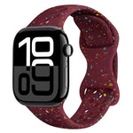 ホールスタイル バタフライバックル 迷彩シリコンウォッチバンド、Apple Watch Series 10 46mm 用、Apple Watch Series 10 42mm 用、Apple Watch SE 2023 44mm 用、Apple Watch SE 2023 40mm 用