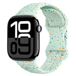 ホールスタイル バタフライバックル 迷彩シリコンウォッチバンド、Apple Watch Series 10 46mm 用、Apple Watch Series 10 42mm 用、Apple Watch SE 2023 44mm 用、Apple Watch SE 2023 40mm 用
