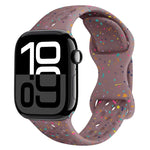 ホールスタイル バタフライバックル 迷彩シリコンウォッチバンド、Apple Watch Series 10 46mm 用、Apple Watch Series 10 42mm 用、Apple Watch SE 2023 44mm 用、Apple Watch SE 2023 40mm 用