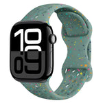 ホールスタイル バタフライバックル 迷彩シリコンウォッチバンド、Apple Watch Series 10 46mm 用、Apple Watch Series 10 42mm 用、Apple Watch SE 2023 44mm 用、Apple Watch SE 2023 40mm 用