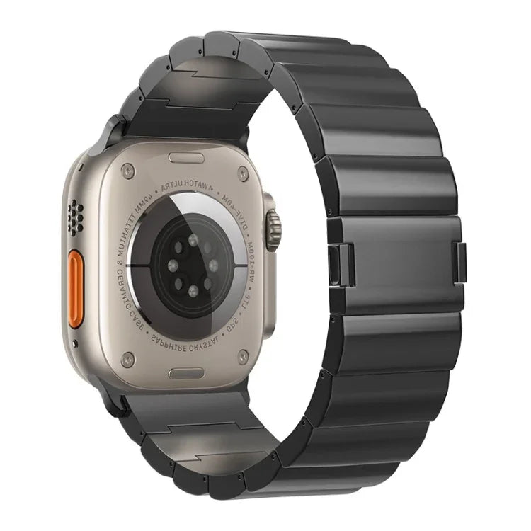 ワンビーズ マグネティックバックル チタンメタルウォッチバンド、Apple Watch Series 10 46mm 用、Apple Watch Series 10 42mm 用、Apple Watch SE 2023 44mm 用、Apple Watch SE 2023 40mm 用、Apple Watch Ultra 2 49mm 用、Apple Watch Series 9 45mm 用
