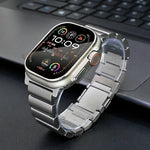 ワンビーズ マグネティックバックル チタンメタルウォッチバンド、Apple Watch Series 7 41mm 用、Apple Watch Series 7 45mm 用、Apple Watch SE 40mm 用、Apple Watch SE 44mm 用、Apple Watch Series 6 40mm 用、Apple Watch Series 6 44mm 用、Apple Watch Series 5 4...