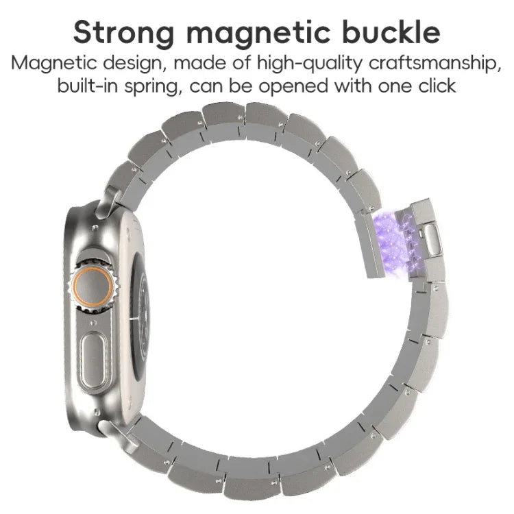ワンビーズ マグネティックバックル チタンメタルウォッチバンド、Apple Watch Series 2 42mm 用、Apple Watch Series 2 38mm 用、Apple Watch 42mm 用、Apple Watch 38mm 用