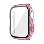 2イン1 PC ハイブリッド強化ガラスプロテクターケース、Apple Watch Series 6 / 5 / 4 / SE 44mm用、Apple Watch Series 6 / 5 / 4 / SE 40mm用、Apple Watch Series 9 / 8 / 7 45mm用、Apple Watch Series 9 / 8 / 7 41mm用