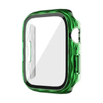 2イン1 PC ハイブリッド強化ガラスプロテクターケース、Apple Watch Series 6 / 5 / 4 / SE 44mm用、Apple Watch Series 6 / 5 / 4 / SE 40mm用、Apple Watch Series 9 / 8 / 7 45mm用、Apple Watch Series 9 / 8 / 7 41mm用