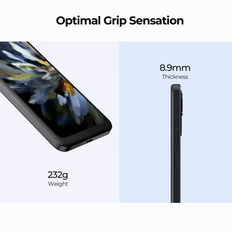 HOTWAV Note 13、側面指紋認証、6.6インチ Android 13 T606 オクタコア 最大1.6GHz、ネットワーク：4G、OTG、4GB+128GB