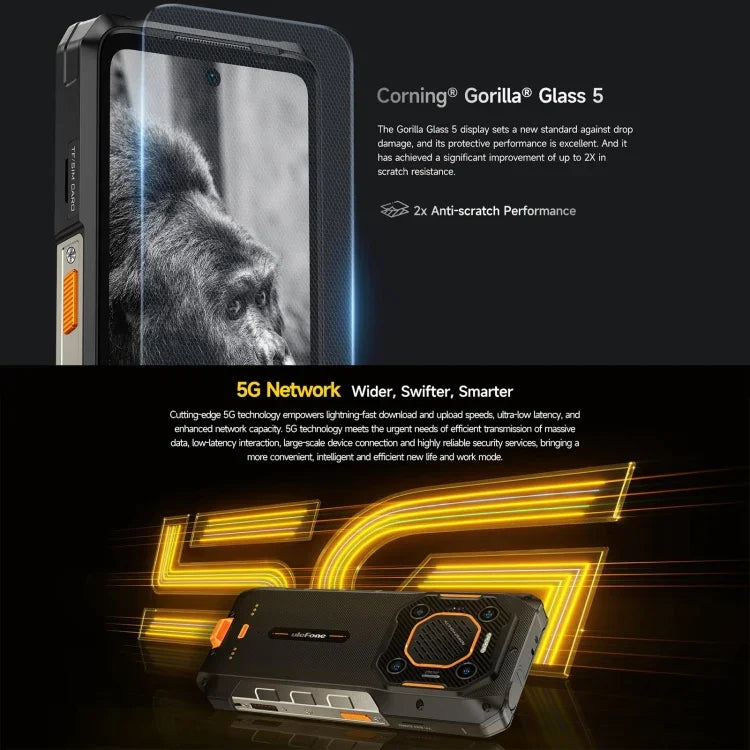 Ulefone Armor 26 Ultra 頑丈スマホ、6.78インチ Android 13 MediaTek Dimensity 8020 オクタコア、ネットワーク：5G、NFC、12GB+512GB