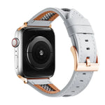 メッシュカーフスキン本革ウォッチバンド、Apple Watch SE 2023 44mm用、Apple Watch SE 2023 40mm用、Apple Watch Ultra 2 49mm用、Apple Watch Series 9 45mm用、Apple Watch Series 9 41mm用、Apple Watch Ultra 49mm用