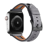 メッシュカーフスキン本革ウォッチバンド、Apple Watch Series 4 44mm用、Apple Watch Series 4 40mm用、Apple Watch Series 3 38mm用、Apple Watch Series 3 42mm用、Apple Watch Series 2 42mm用、Apple Watch Series 2 38mm用