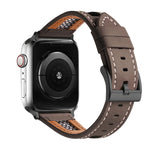 メッシュカーフスキン本革ウォッチバンド、Apple Watch 42mm用、Apple Watch 38mm用