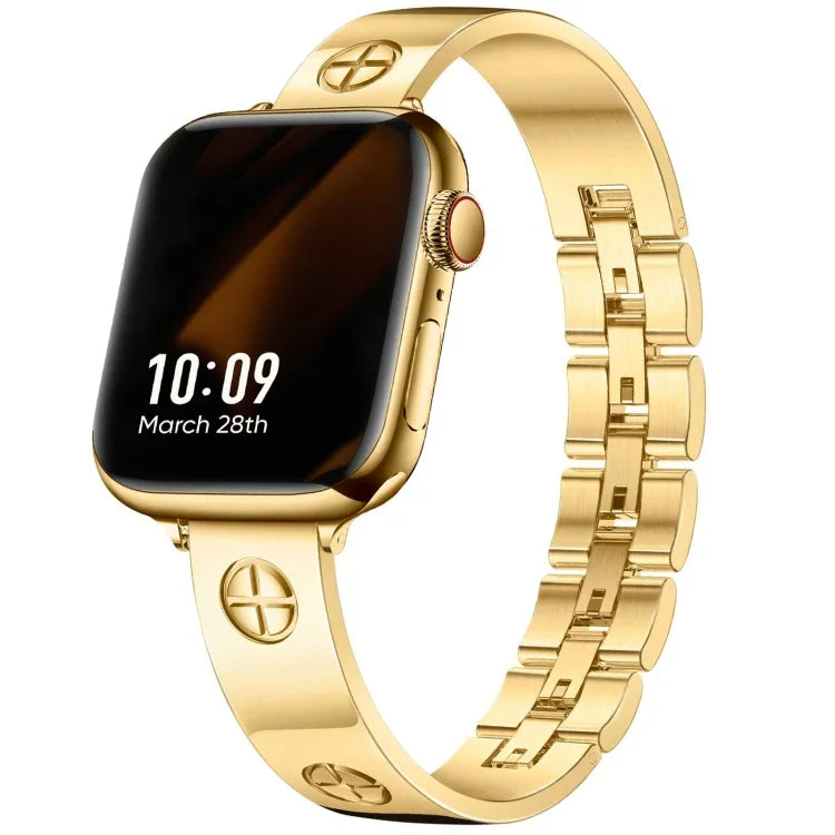 クロスブレスレットステンレススチールウォッチバンド、Apple Watch SE 40mm用、Apple Watch SE 44mm用、Apple Watch Series 6 40mm用、Apple Watch Series 6 44mm用、Apple Watch Series 5 44mm用、Apple Watch Series 5 40mm用、Apple Watch Series 4 44mm用