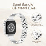クロスブレスレットステンレススチールウォッチバンド、Apple Watch SE 40mm用、Apple Watch SE 44mm用、Apple Watch Series 6 40mm用、Apple Watch Series 6 44mm用、Apple Watch Series 5 44mm用、Apple Watch Series 5 40mm用、Apple Watch Series 4 44mm用