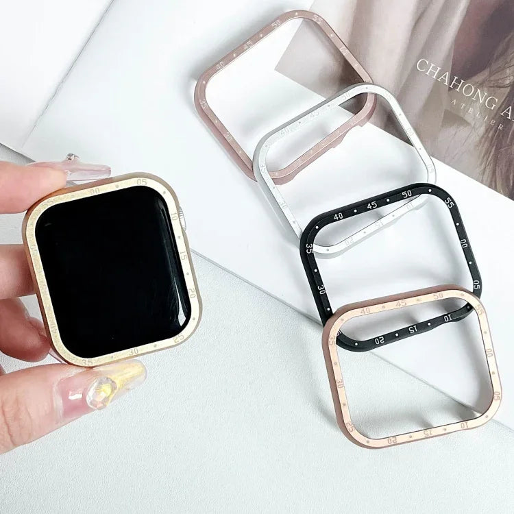 アルミ合金ウォッチフレームケース、Apple Watch Series 6 / 5 / 4 / SE 44mm用、Apple Watch Series 6 / 5 / 4 / SE 40mm用、Apple Watch Series 9 / 8 / 7 45mm用、Apple Watch Series 9 / 8 / 7 41mm用、Apple Watch Series 3 / 2 / 1 38mm用
