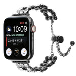 ラインストーンメタルブレスレットウォッチバンド、Apple Watch 42mm用、Apple Watch 38mm用