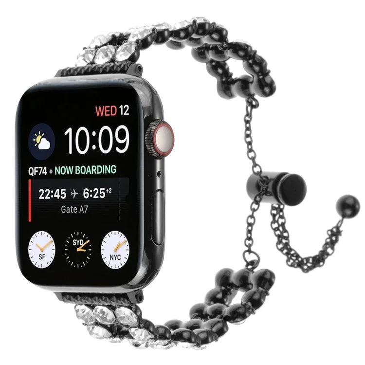 ラインストーンメタルブレスレットウォッチバンド、Apple Watch 42mm用、Apple Watch 38mm用